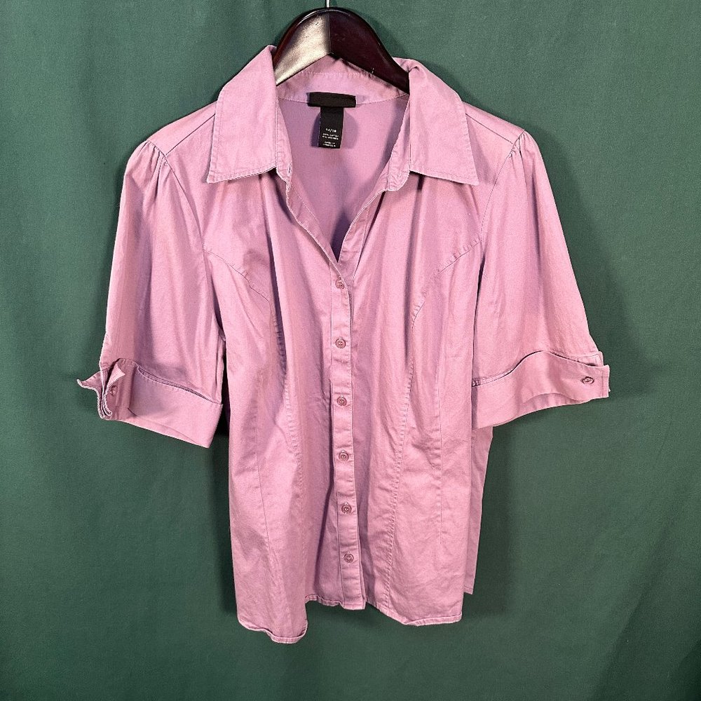 Lane Bryant short-sleeve button up